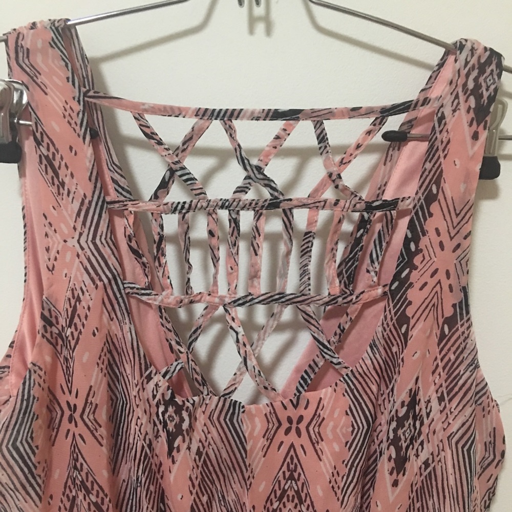 Pink Cutout Romper - Picture 5 of 6
